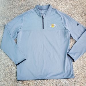 Adidas Los Angeles Lakers Basketball Quarter Zip Pullover XL NBA